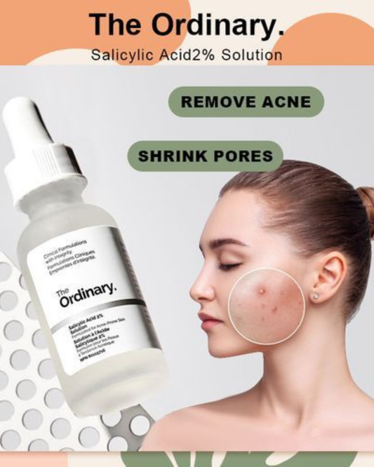 The Ordinary Salicylic Acid 2% Solution 30ml – Acne Treatment, Pore Clearing & Blackhead Removal Serum