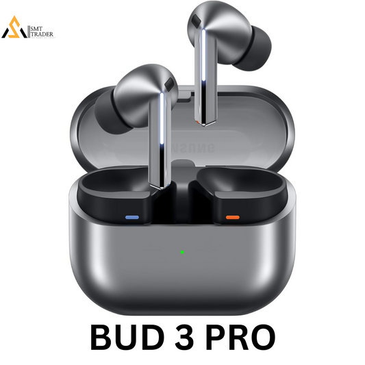 Buds 3 Pro Redesigned Comfort Fit, Silver, look like the originals ( Samsung Galaxy Bud 3 Pro) , feature high sound quality, Bluetooth version 5.3, and wireless charging