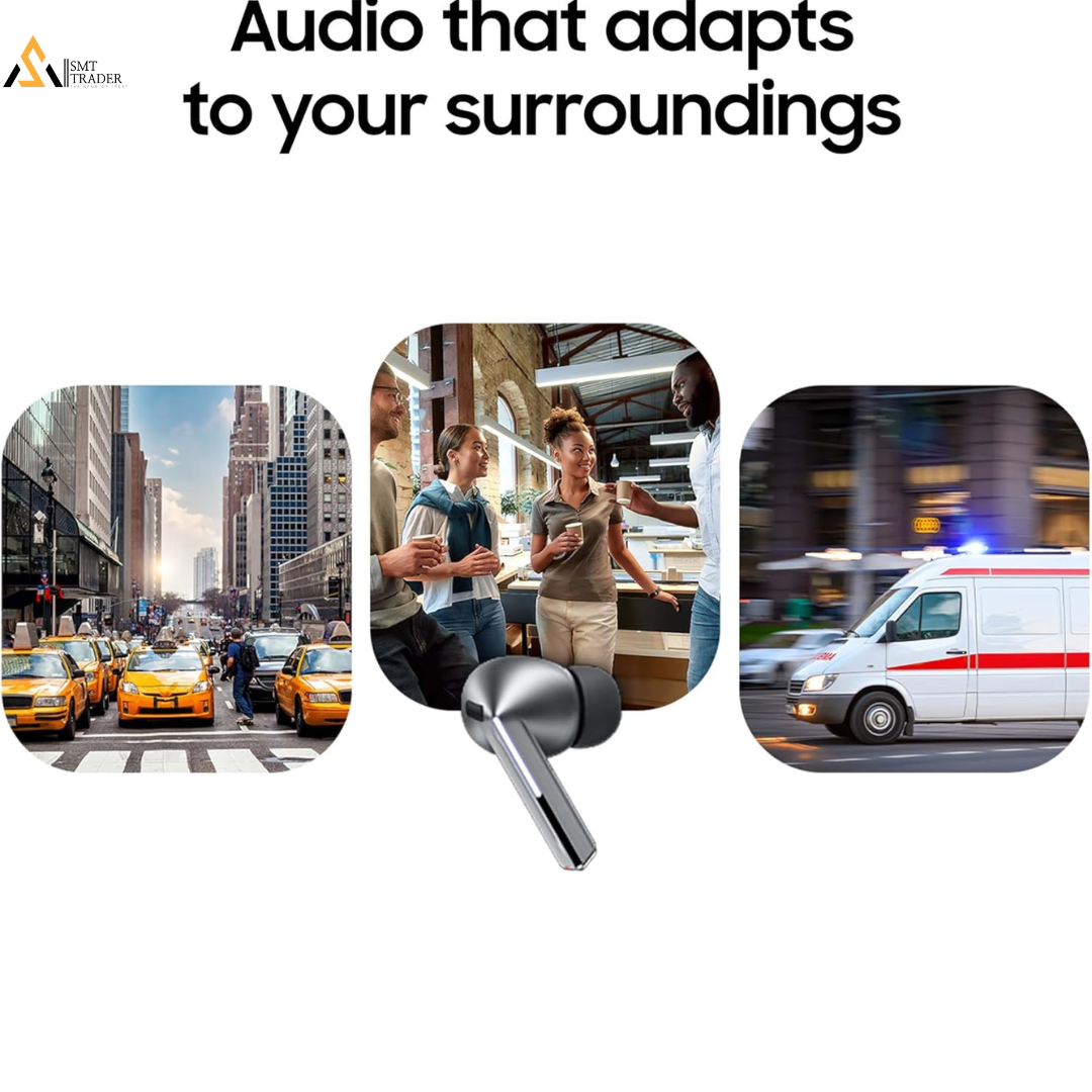 Buds 3 Pro Redesigned Comfort Fit, Silver, look like the originals ( Samsung Galaxy Bud 3 Pro) , feature high sound quality, Bluetooth version 5.3, and wireless charging