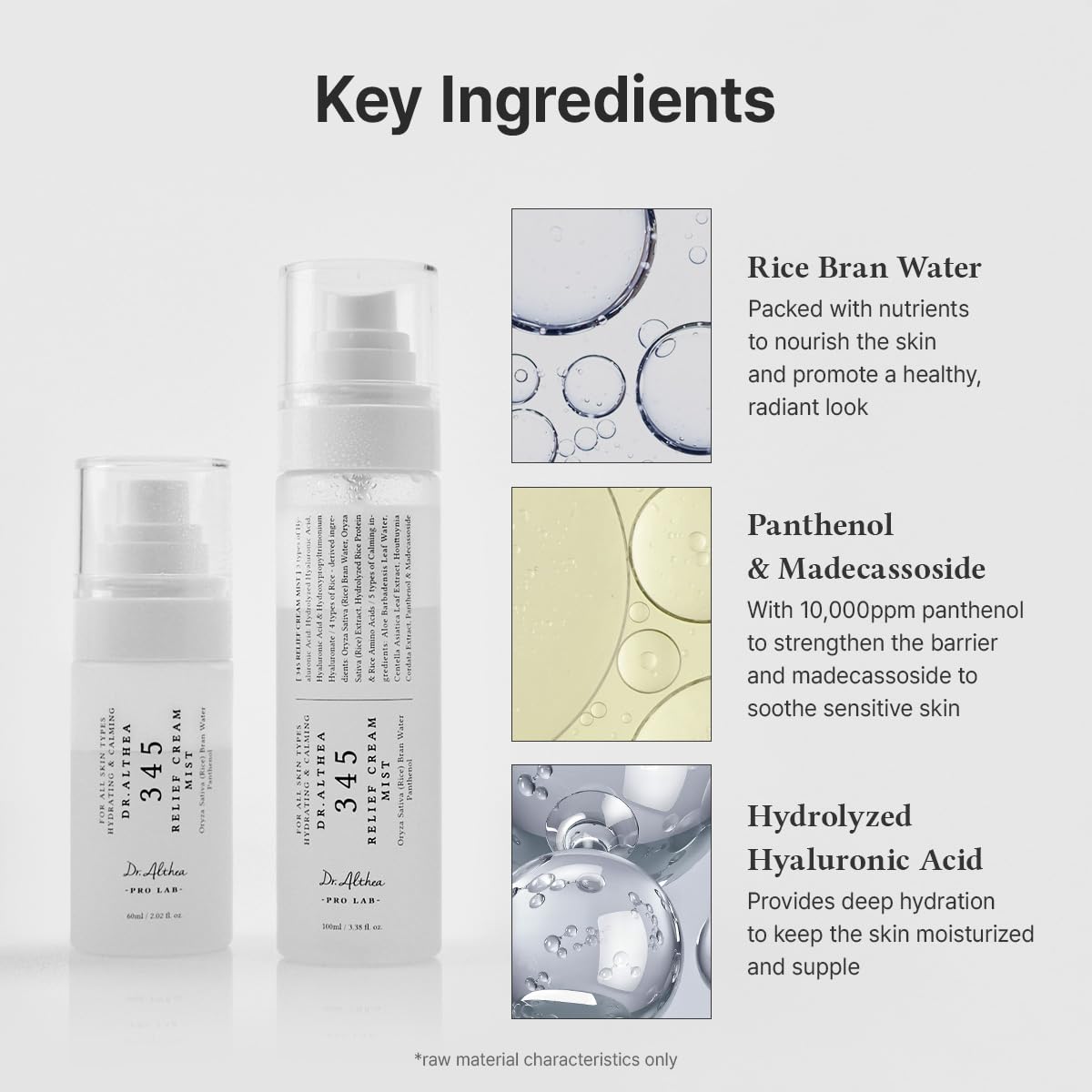 Dr.Althea 345 Relief Cream Mist | Hydrating Facial Mist with Rice Extract | Soothing Care for Sensitive Skin (100ml)