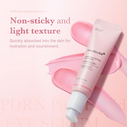 Medicube Salmon DNA PDRN Pink Peptide Eye Serum 30ml – Retinol Eye Cream for Dark Circles, Fine Lines & Brightening Pakistan
