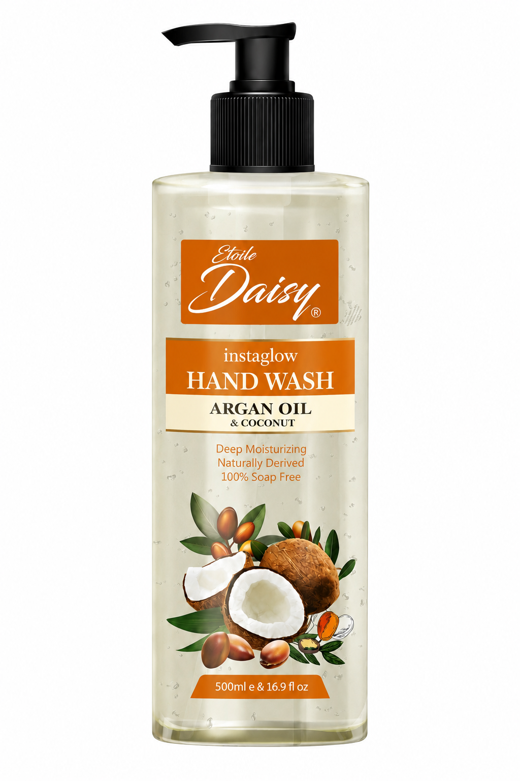 etoile daisy instaglow argan oil coconut hand wash 500ml pakistan moisturizing liquid hand soap