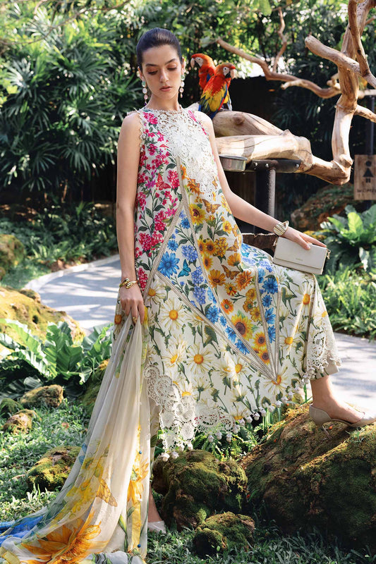 MARIA.B. Original 3 Piece Unstitched Embroidered Lawn Suit – MPT-2910-A-Vol-07