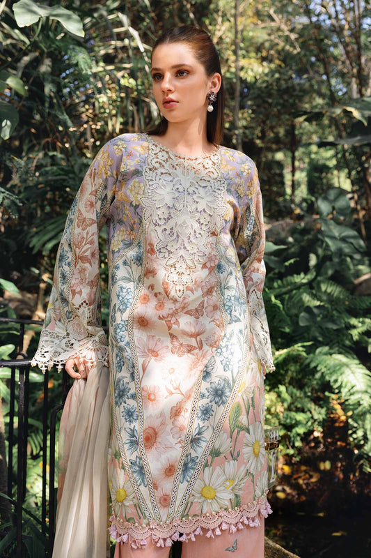 MARIA.B. Original 3 Piece Unstitched Embroidered Lawn Suit – MPT-2910-B-Vol-07