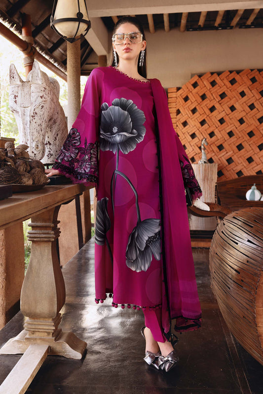 MARIA.B. Original 3 Piece Unstitched Embroidered Lawn Suit – MPT-2913-B-Vol-07