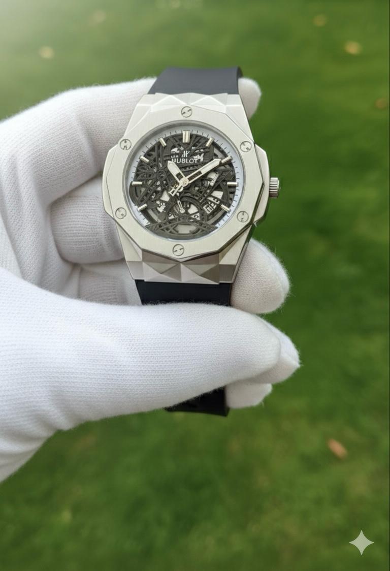 Hublot Skeleton Watch – Luxury Automatic Skeleton Dial Watch for Men