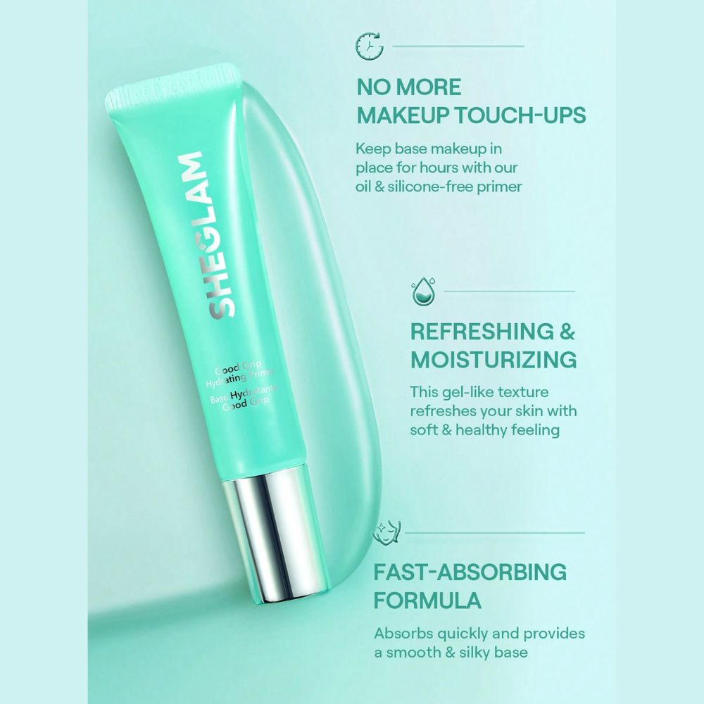 Good Grip Hydrating Primer Oil Control Green 15ml – Oil-Free Pore Minimizing Gel Primer for Smooth Matte Makeup in Pakistan