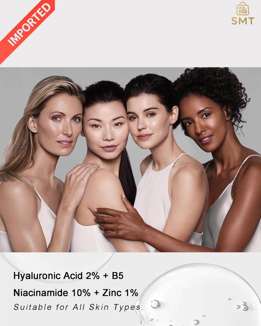 Niacinamide 10% + Zinc 1% & Hyaluronic Acid 2% + B5 Serum Set – Pore Control, Hydration & Acne Marks Treatment Combo Pack