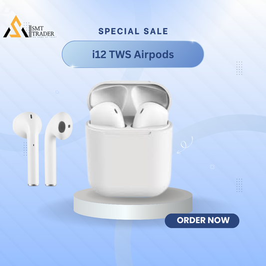 I12 TWS Wireless Bluetooth Headset with Mic in-Ear Stereo Earbuds