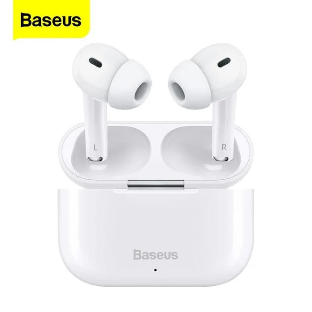 Baseus ANC Wireless Earbuds Airpods Pro 2 With Wireless Charging Case, Baseus Wireless Earbuds with Redefining Comfort and Premium Sound, IPX4 Water Resistance + FREE Silicone Case, App Connectivity