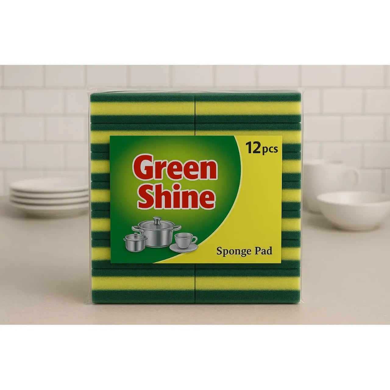 Kitchen Sponges for Dish, Scrub Sponges Dish Sponges for Washing Dishes Heavy Duty Kitchen Sponge Double Sided Dish Cleaning Scrub Sponge for Household Kitchen Bathroom