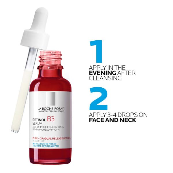 La Roche-Posay Pure Retinol Serum 30ml – Anti-Aging Face Serum with Vitamin B3