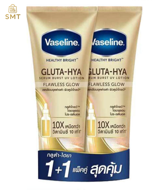 Vaseline Gluta-Hya Flawless Glow 300ml – Advanced Brightening Serum-In-Lotion Thailand