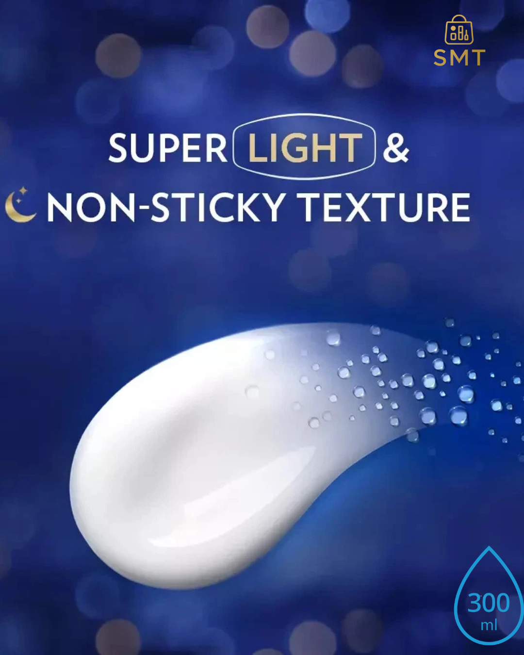 Vaseline Gluta-Hya Overnight Radiance 300ml – Night Repair Serum Burst Lotion Made in Thailand