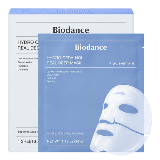 biodance hydro cera nol real deep mask pakistan overnight hydrogel face mask barrier repair hydration 4 sheets