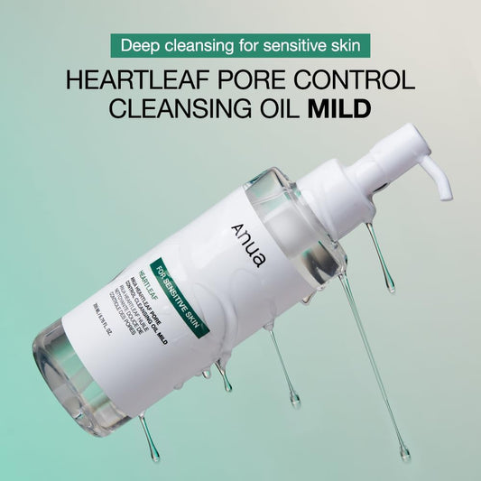 Anua Heartleaf Pore Cleansing Oil Mild 200ml – Gentle Oil Cleanser for Sensitive Skin & Blackhead Removal in Pakistan