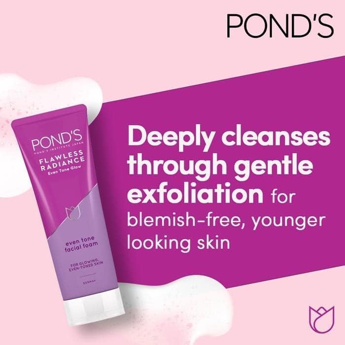 POND'S Flawless White Facial Foam 100g – Brightening Face Wash for Deep Cleansing & Even-Looking Skin in Pakistan