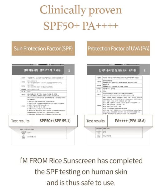 I’m From Rice Sunscreen SPF 50 – 41% Rice Extract Mineral Sunscreen 50ml