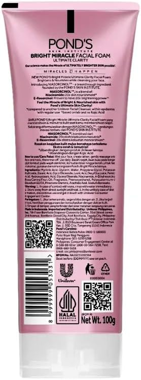 POND’S Bright Beauty Spot-Less Glow Facial Foam – Brightening Face Wash 100g