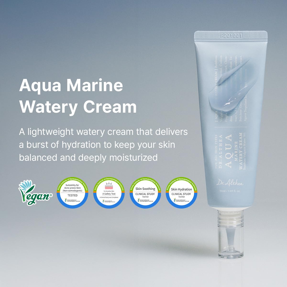 Dr. Althea Aqua Marine Watery Cream – Hyaluronic Acid Hydrating Gel Moisturizer for Oily & All Skin Types in Pakistan