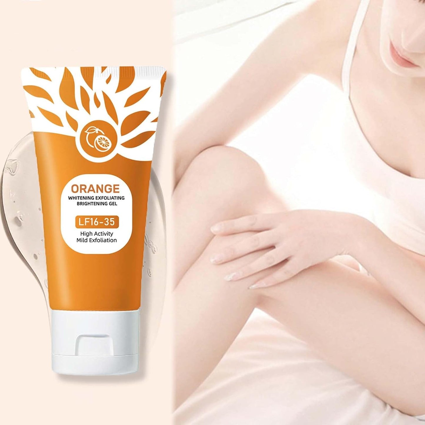 Orange Enzyme Exfoliating Gel for Face & Body 3oz – Deep Cleansing Brightening Peeling Gel Scrub in Pakistan