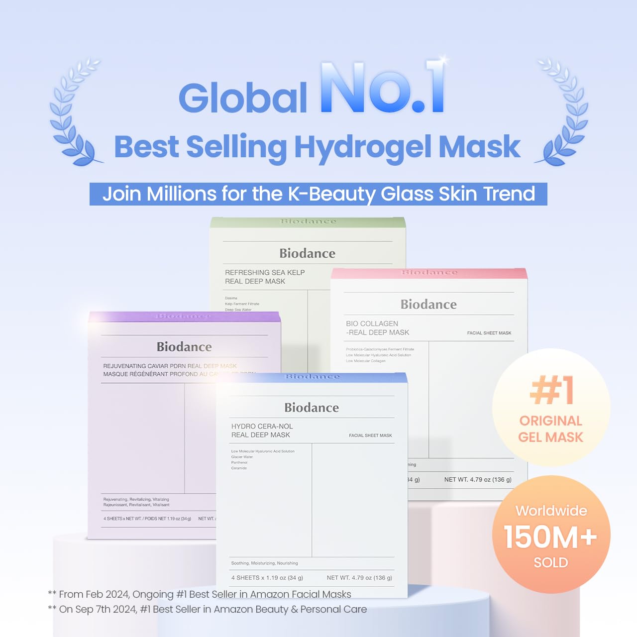 BIODANCE Hydro Cera-nol Real Deep Mask (4 Sheets) – Overnight Hydrogel Face Mask for Deep Hydration, Barrier Repair & Soothing Care in Pakistan