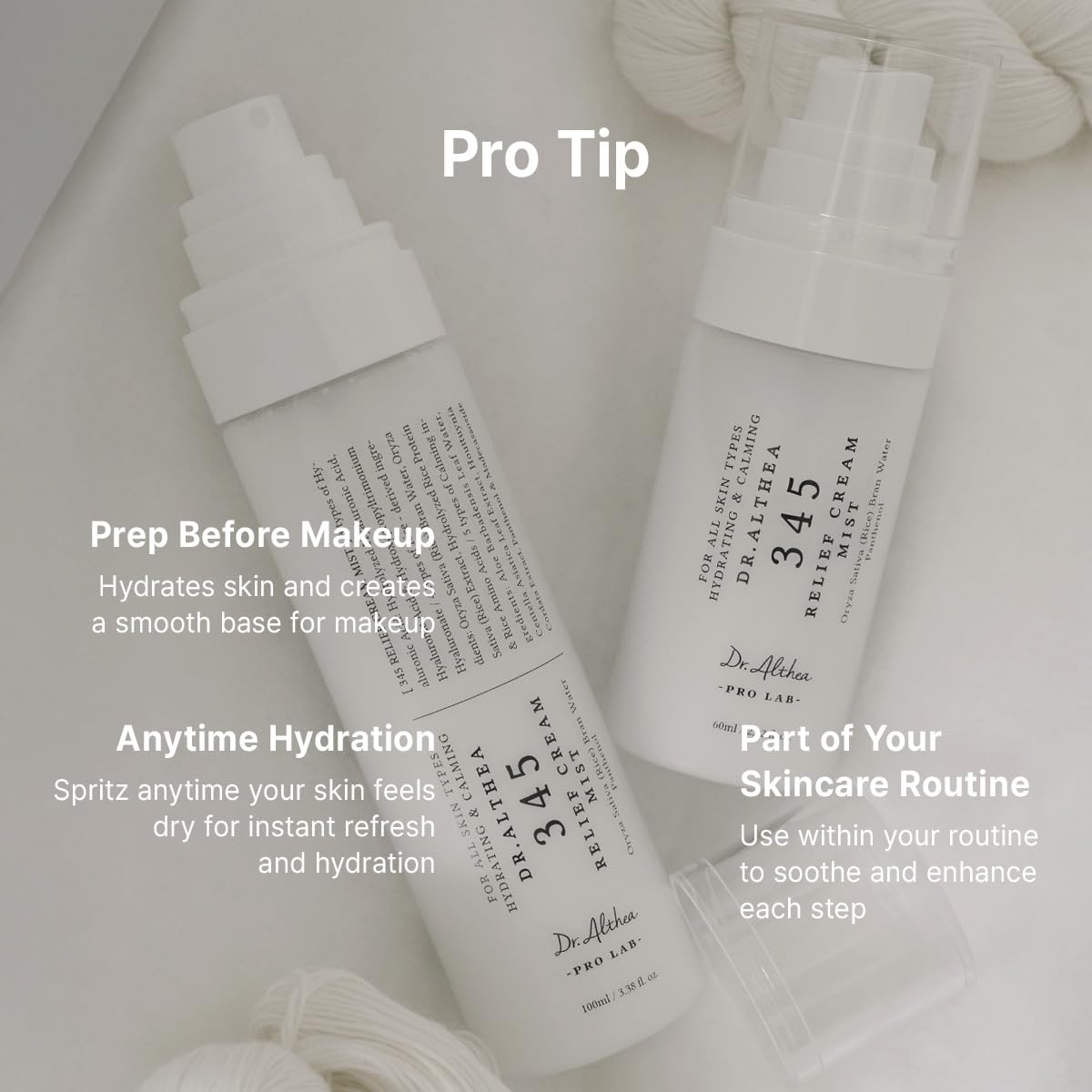 Dr.Althea 345 Relief Cream Mist | Hydrating Facial Mist with Rice Extract | Soothing Care for Sensitive Skin (100ml)