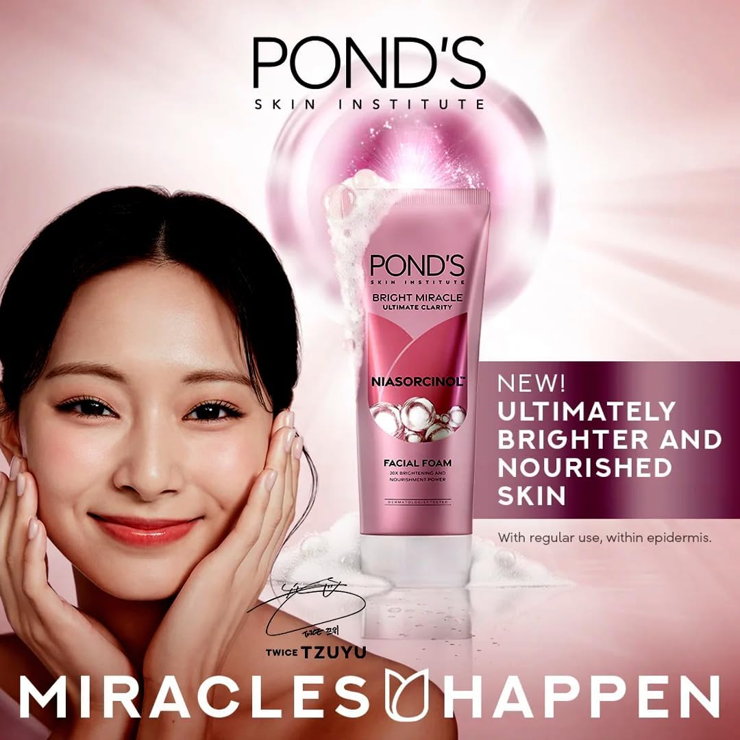 POND’S Bright Beauty Spot-Less Glow Facial Foam – Brightening Face Wash 100g