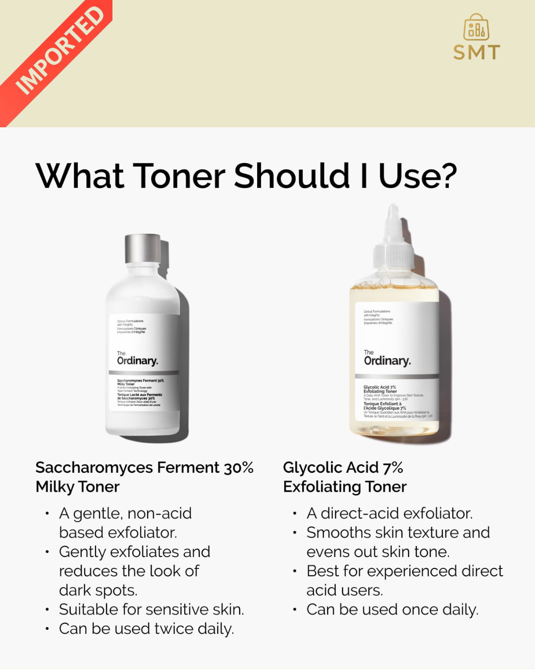 The Ordinary Glycolic Acid 7% Exfoliating Toner, Brightening and Smoothing Daily Toner for More Even-Looking Skin Tone, Amazon Product