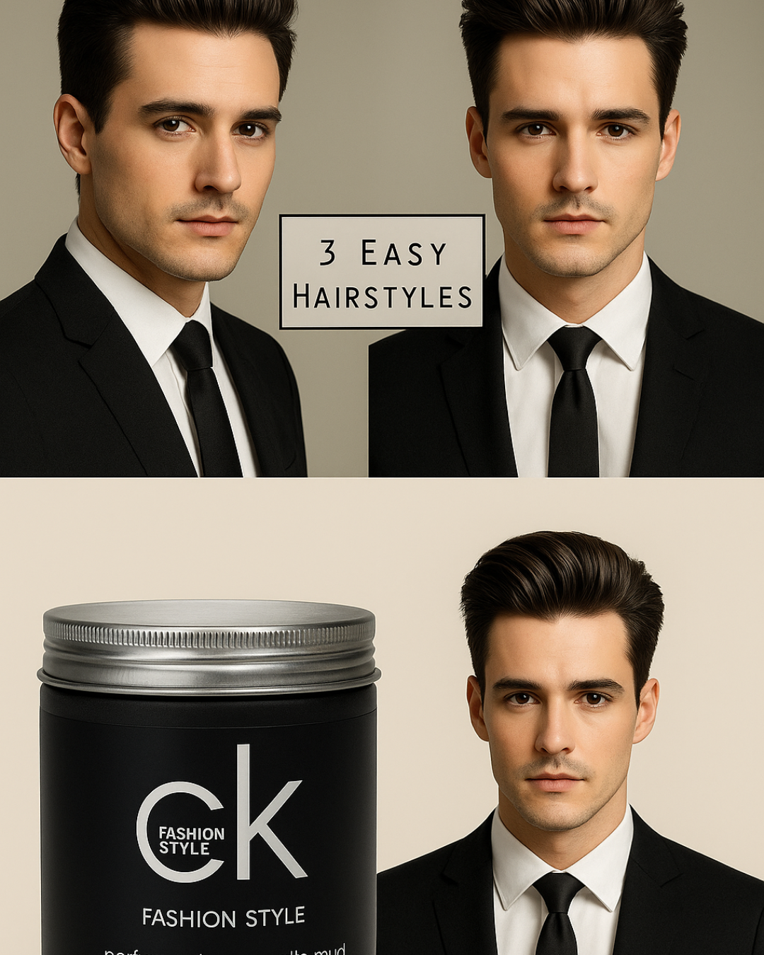 CK Fashion Style Perfume Charm Matte Mud Hair Wax, Easily create quick, effortless hairstyles