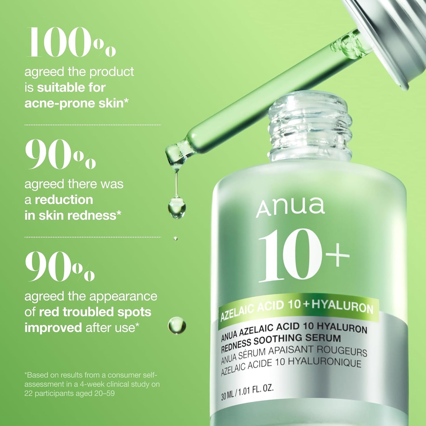 ANUA Azelaic Acid 10% Hyaluron Serum 30ml – Redness Soothing, Acne Treatment & Brightening Serum in Pakistan