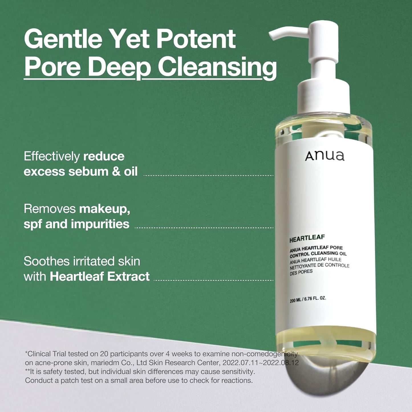 Anua Heartleaf Pore Control Cleansing Oil – Deep Cleansing Korean Oil Cleanser for Blackheads & Makeup Removal in Pakistan