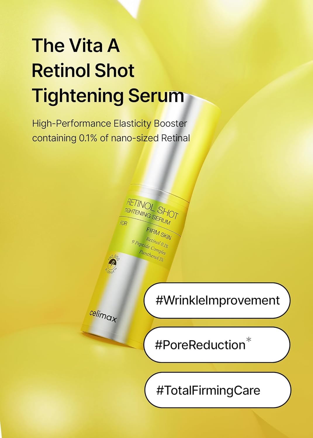 Celimax Vita A Retinol Shot Tightening Serum 30ml – Anti-Aging Pore Minimizer & Wrinkle Repair Serum in Pakistan