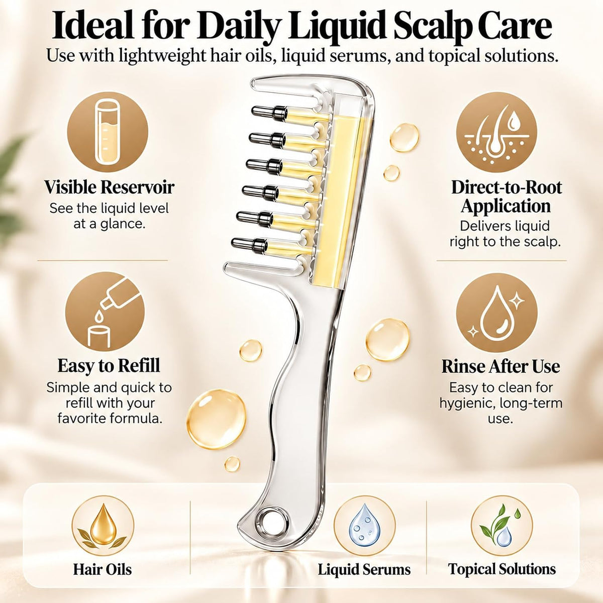 Scalp applicator comb for hair serum Pakistan