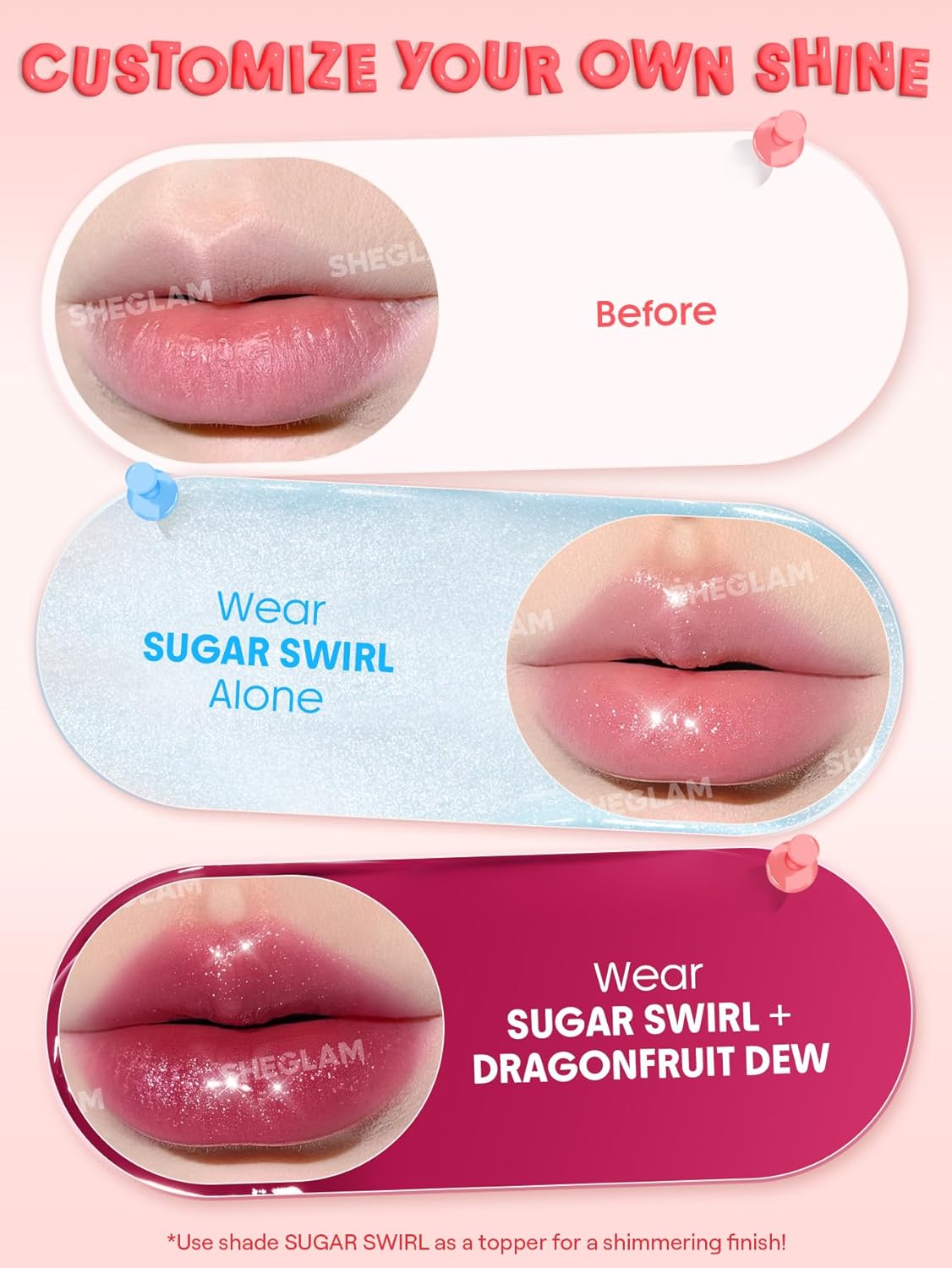 SHEGLAM Hydra Jelly Pocket Lip Jam – Guava Glow Cream Hydrating Lip Gloss for Moisturized & Glossy Lips in Pakistan