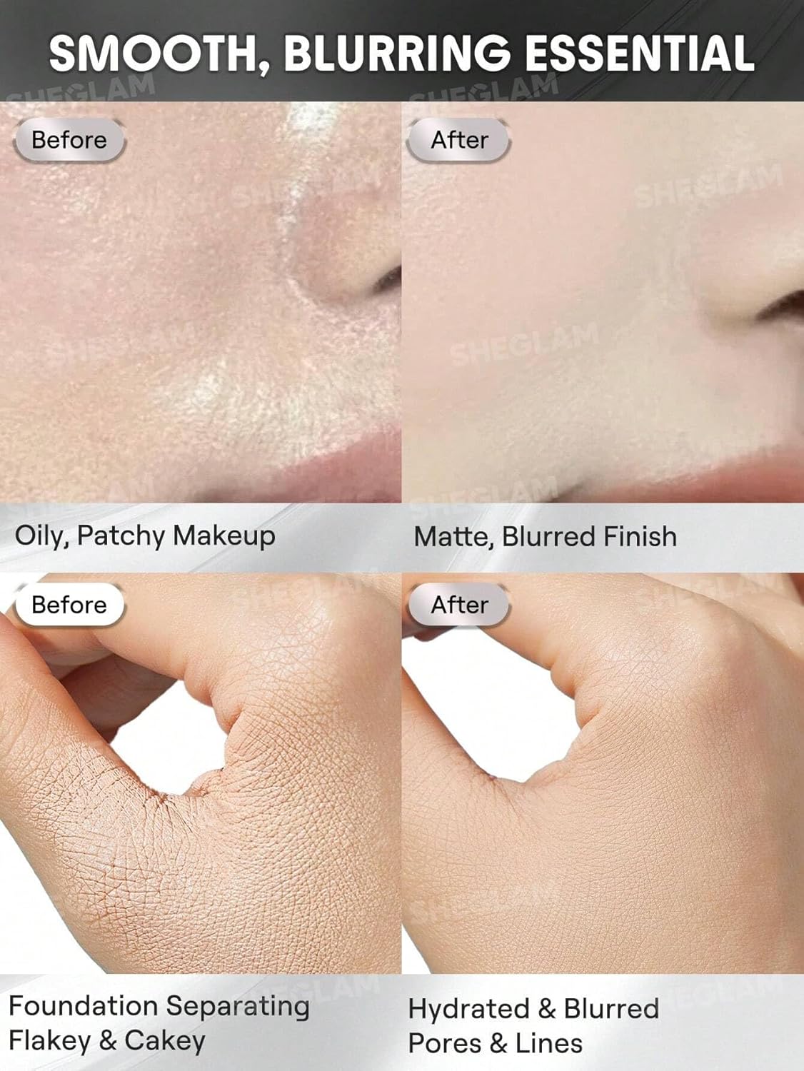 SHEGLAM Camera On Smooth & Blur Primer (Clear) – Pore Minimizing Makeup Base for Smooth Flawless Skin in Pakistan