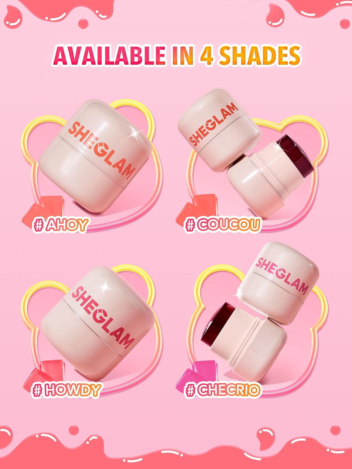 SHEGLAM Jelly-Licious Hydrating Lip & Blush Tint – Glossy Jelly Tint for Natural Glow & Long-Lasting Color in Pakistan