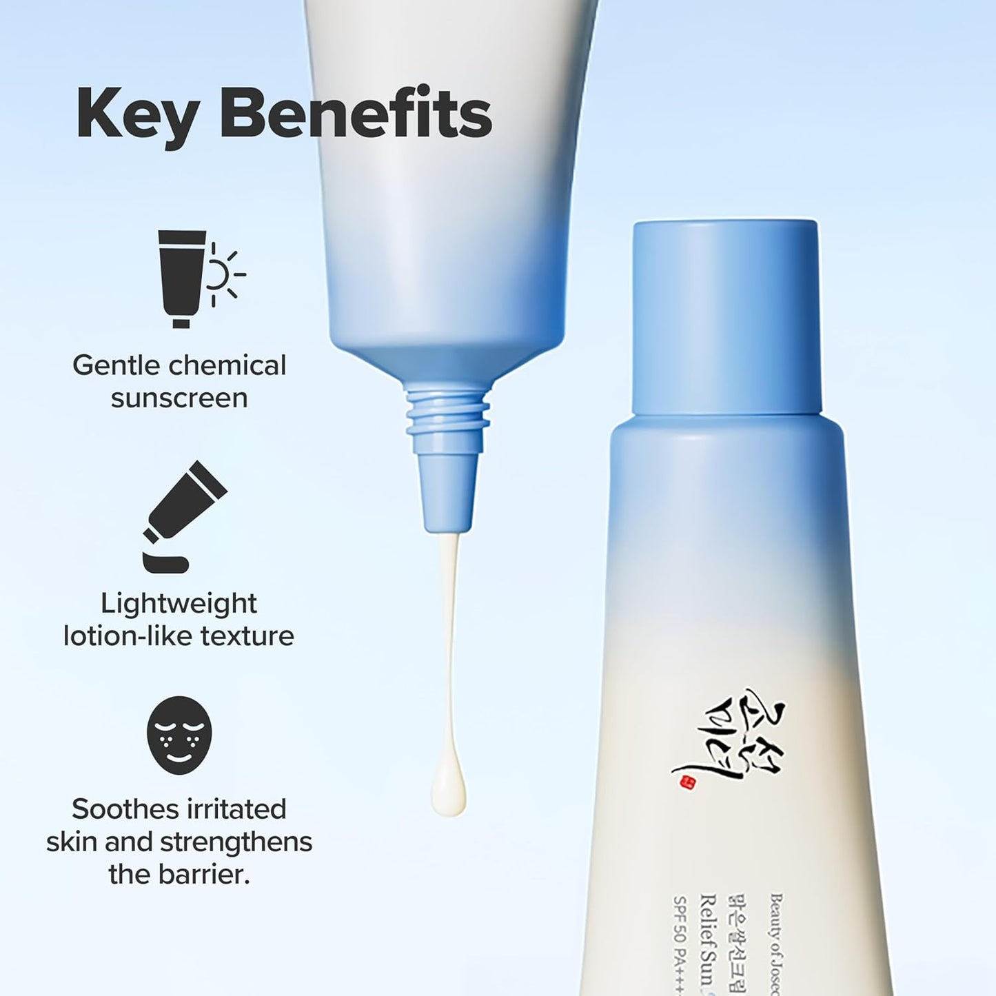 Beauty of Joseon Relief Sun Aqua-Fresh Sunscreen SPF 50+ PA++++ – Rice + Panthenol Lightweight UV Protector for Sensitive & Acne-Prone Skin in Pakistan