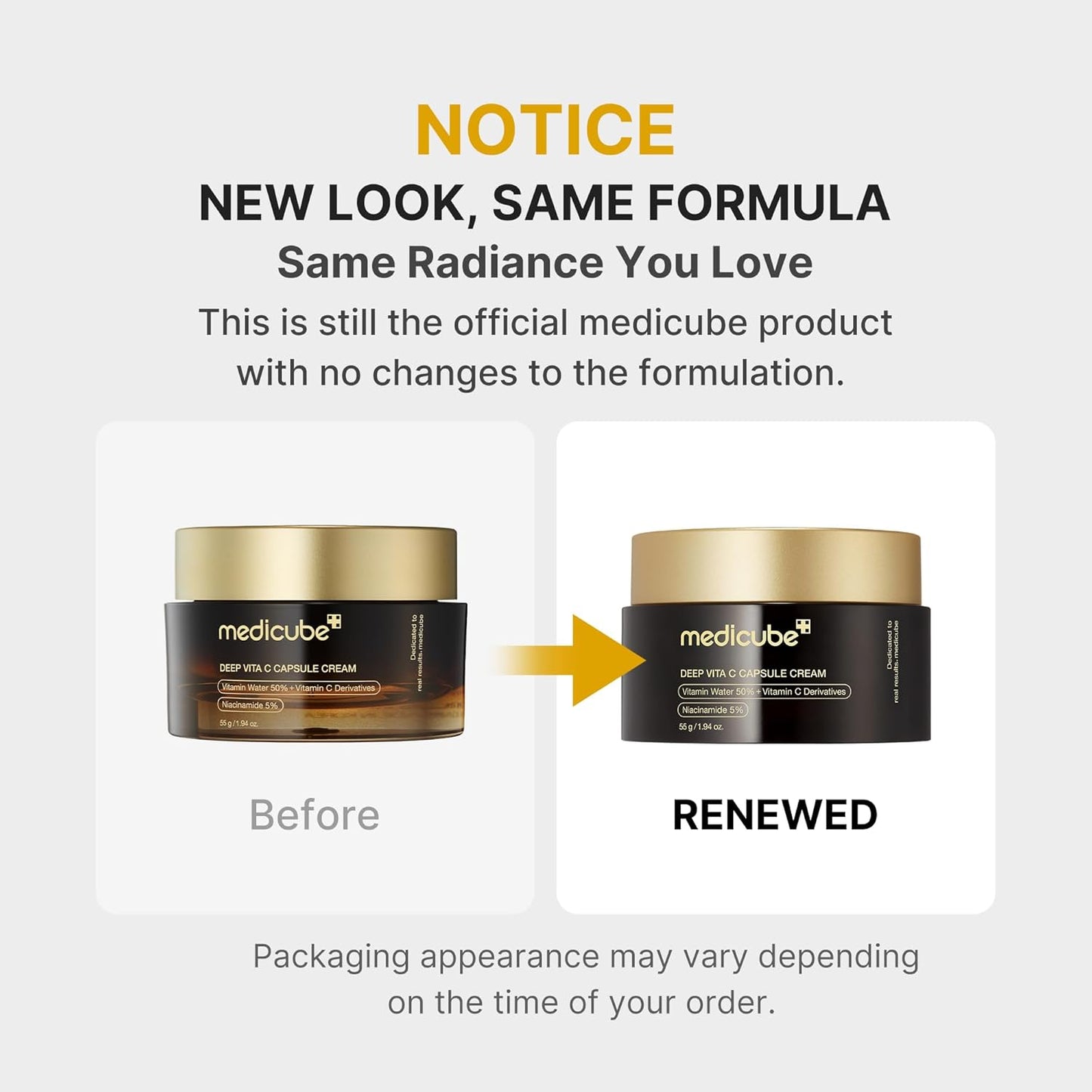 medicube Capsule Cream with Deep Vitamin C – Liposome Vitamin C Brightening Glow Cream for Radiant Firm Skin in Pakistan