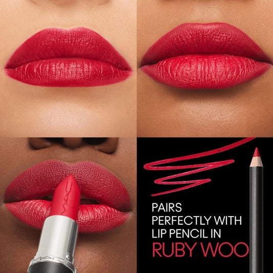 MAC Retro Matte Lipstick Ruby Woo 707 (3g) – Original Long-Lasting Matte Lipstick in Pakistan
