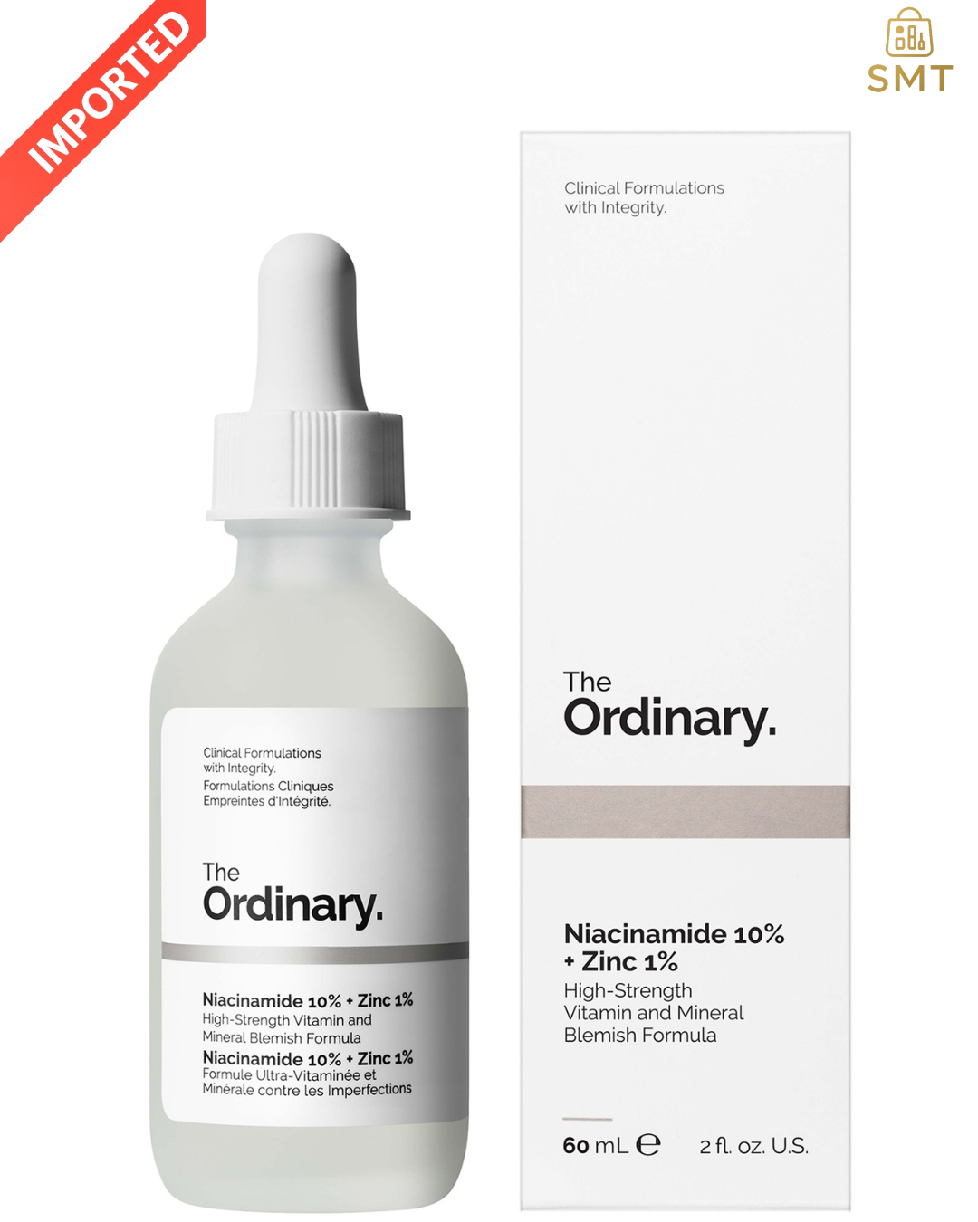The Ordinary Niacinamide 10% + Zinc 1% Serum 30ml Oil Control Acne Treatment