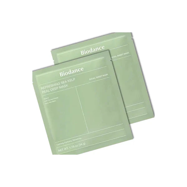biodance refreshing sea kelp real deep mask pakistan overnight hydrogel face mask oil control hydration 2 sheets