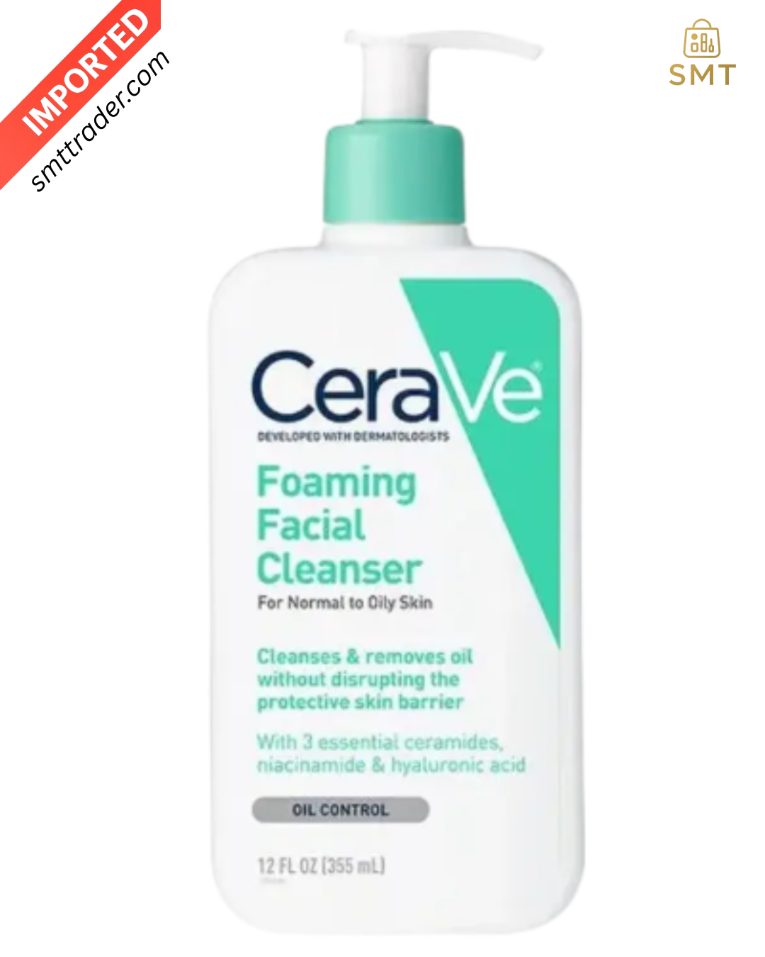 CeraVe Foaming Facial Cleanser, Daily Face Wash for Oily Skin, Hyaluronic Acid + Ceramides + Niacinamide, Fragrance Free & Paraben Free, Non-Drying Oil Control Face Wash