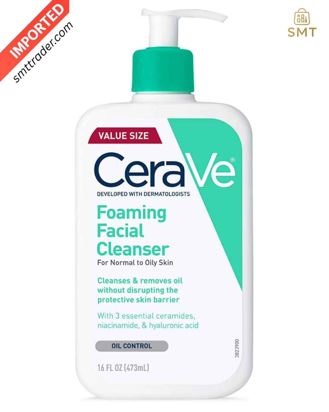 CeraVe Foaming Facial Cleanser, Daily Face Wash for Oily Skin, Hyaluronic Acid + Ceramides + Niacinamide, Fragrance Free & Paraben Free, Non-Drying Oil Control Face Wash