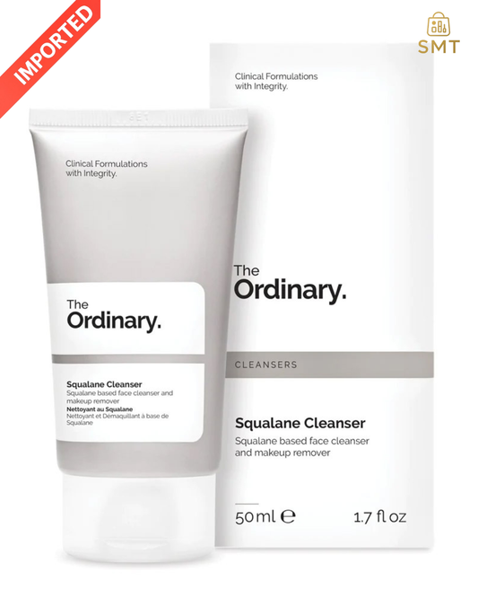 The Ordinary Squalane Cleanser 50ml – Hydrating Makeup Remover & Gentle Facial Cleansing Balm