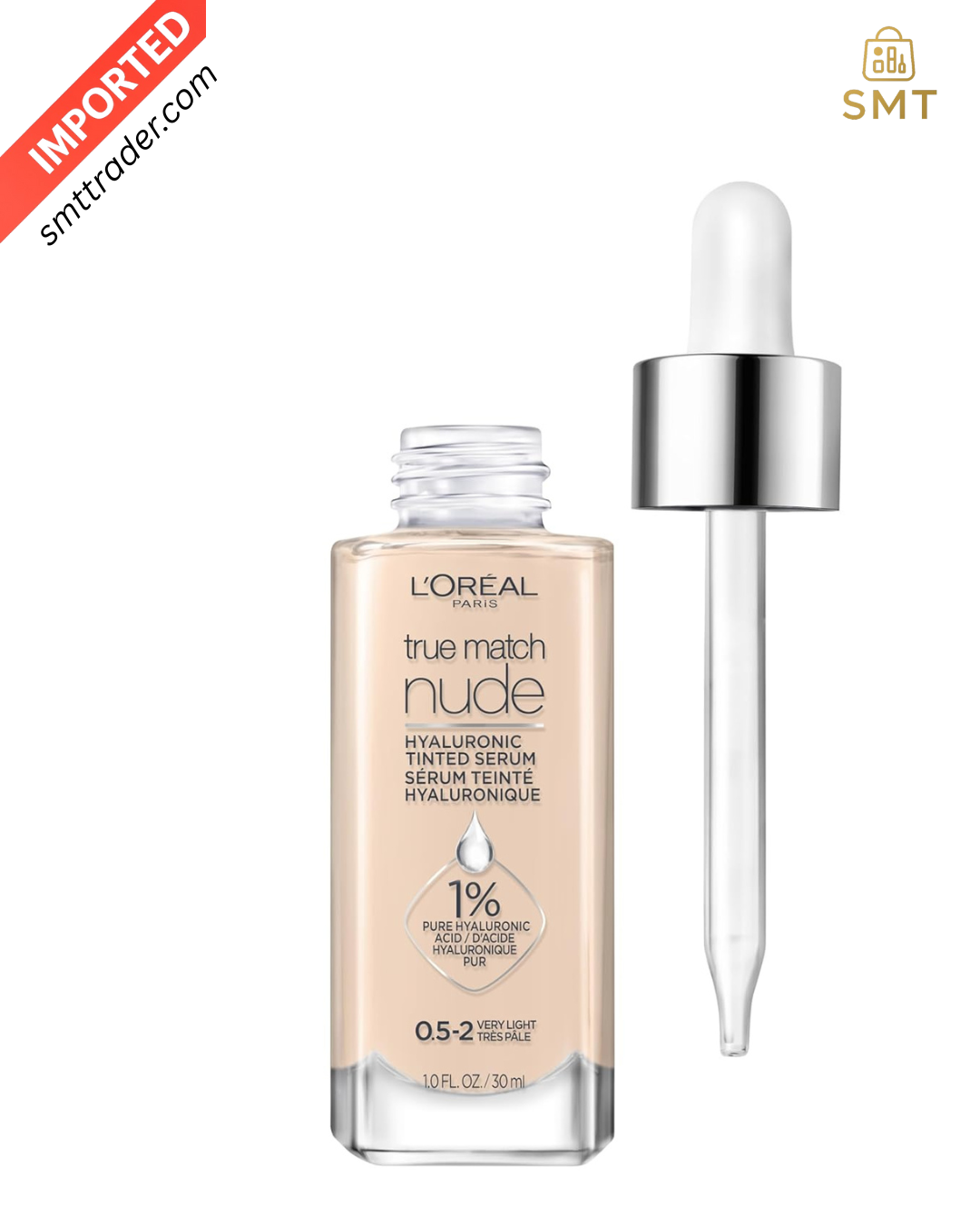 L’Oreal Paris True Match Nude Hyaluronic Tinted Serum Foundation Very Light 0.5-2

