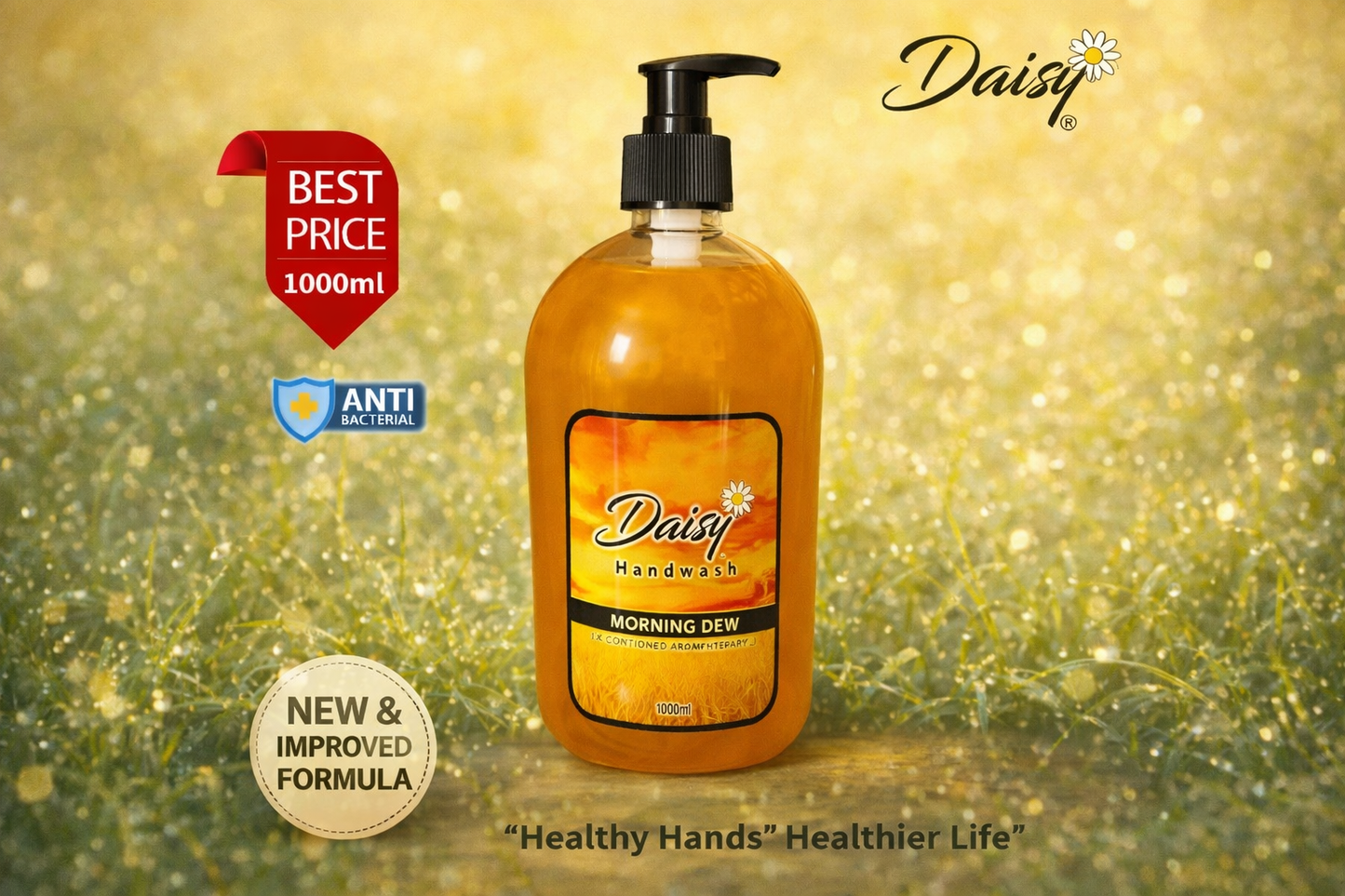 Daisy Handwash Morning Dew 1000ml – Fresh & Refreshing Liquid Handwash