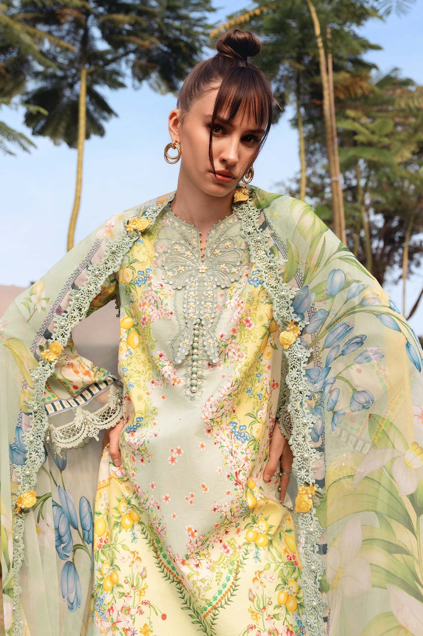 MARIA.B. Original 3 Piece Unstitched Embroidered Lawn Suit – MPT-2908-B-Vol-07