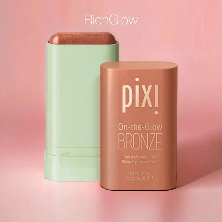 Pixi On-the-Glow Blush Fleur – Dewy Hydrating Stick Blush with Ginseng & Aloe Vera