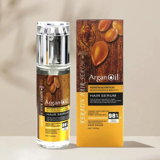 Argan Oil Keratin Hair Serum , Anti Fall For Moisturizing And Smooth Hair Serum